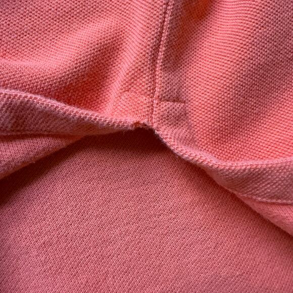 Vintage Polo by Ralph Lauren Coral Orange Polo Shirt Men’s M USA Made - Picture 8 of 9